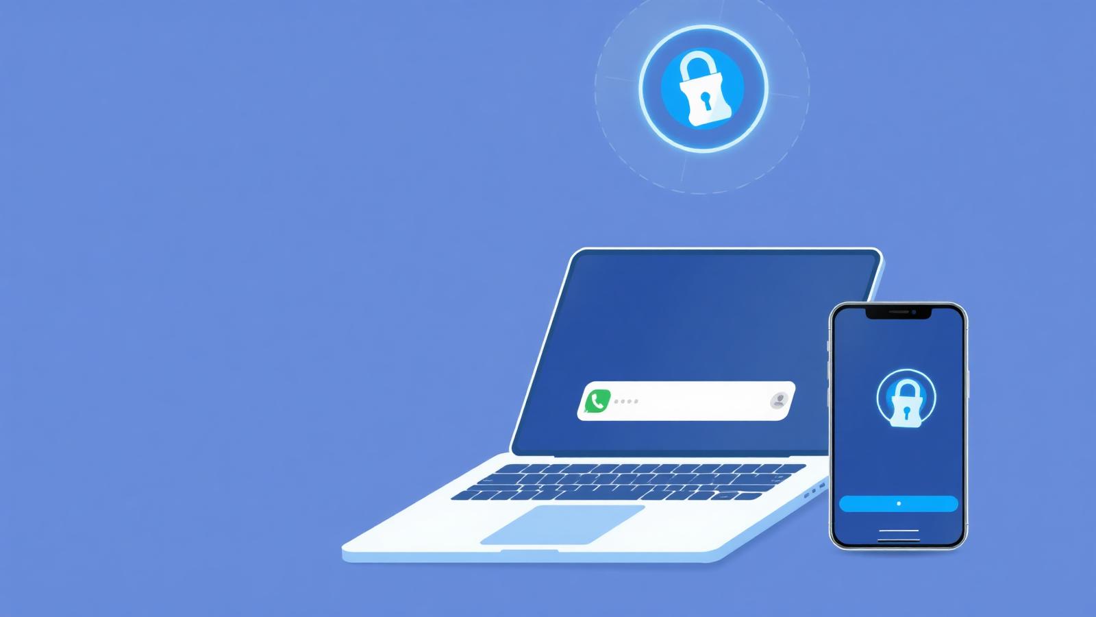 Gestione password aziendali con password manager su laptop e smartphone